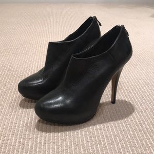 Black heeled booties